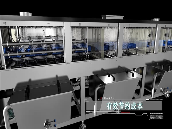 周轉(zhuǎn)箱清洗機(jī)，塑料盤筐清洗機(jī)，水果筐清洗機(jī)，價(jià)格采購