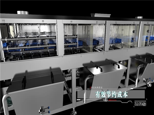 洗筐機，塑料筐清洗機，周轉箱清洗機高壓噴淋清洗機