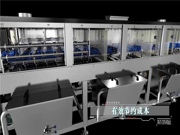 周轉(zhuǎn)箱清洗機(jī)，塑料盤子清洗機(jī)，醫(yī)藥箱清洗機(jī)，烘干式洗箱機(jī)報(bào)價(jià)